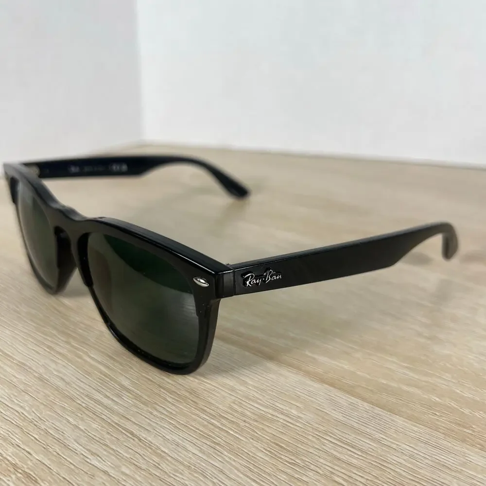 Ray-Ban RB4487-F Steve 6629/71 Sunglasses Polished Black 54-18-145 Italy